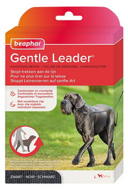 Anti trek tuig Gentle Leader zwart maat L voor de grote hond
