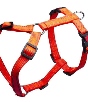 Harnas Nylon 25 mm x 65 - 100 cm in camouflage of oranje reflectie