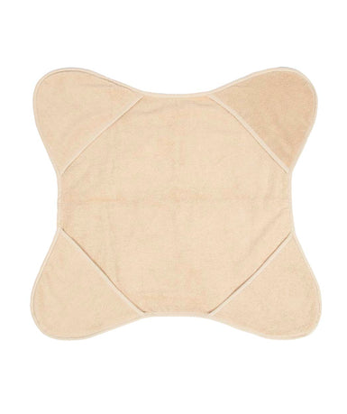 Badhanddoek Beige 70 x 70 cm met handgrepen