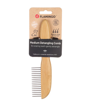 Hondenkam met roterende pinnen