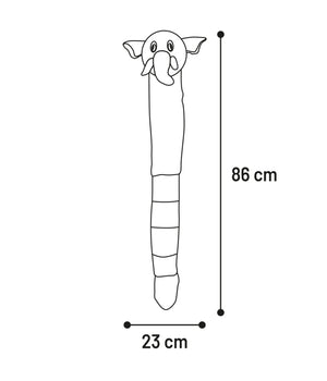 Hondenknuffel Hida lange Olifant grijs 23x12x86CM
