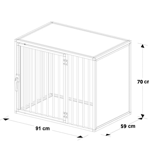 Hondenbench model DL maat M