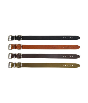 Hondenhalsband country leer 35 mm 35-43 cm