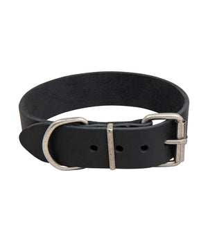 Hondenhalsband country leer 35 mm 35-43 cm
