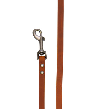 Hondenriem country leer koppellijn 12 mm x 60 cm