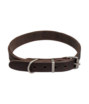 Hondenhalsband country leer 25 mm x 48-60 cm