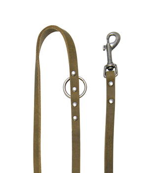 Hondenriem country leer handenvrij 20 mm x 200 cm