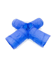 Agility tunnel kruis blauw 175x45 cm.
