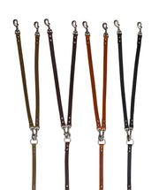 Hondenriem country leer voor 2 Honden 12 mm x 125 cm
