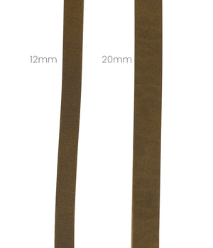 Hondenriem country leer koppellijn 12 mm x 60 cm