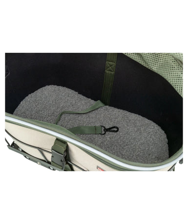 Fietsmand 33 × 40 × 46 cm Olijfgroen / Beige