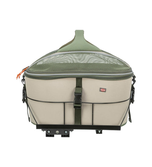 Fietsmand 33 × 40 × 46 cm Olijfgroen / Beige