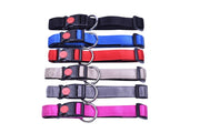 Halsband Nylon met zachte voering en snelsluiting 20 mm x 30-45 cm