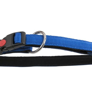 Halsband Nylon met zachte voering en snelsluiting 25 mm x 50-65 cm