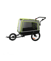 Fietskar 2-in-1 Grijs / Groen