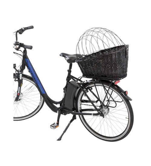 Hondenfietsmand met gaas voor bagagedrager wilg / metaal
