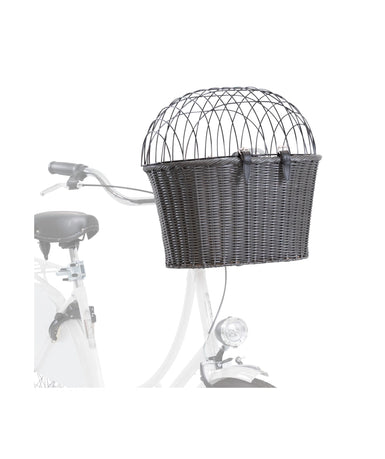 Hondenfietsmand voor aan het stuur tot 5kg. Grijs