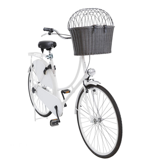Hondenfietsmand voor aan het stuur tot 5kg. Grijs