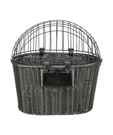 Hondenfietsmand voor aan het stuur tot 5kg. Grijs