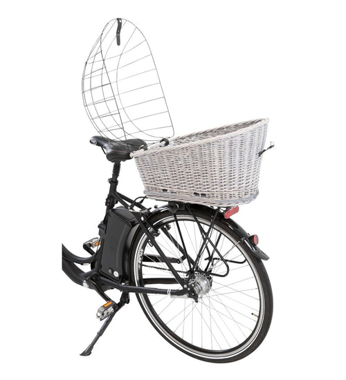 Hondenfietsmand voor achterop van wilgenteen