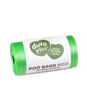 Poepzakjes ECO bio-afbreekbaar 20 zakjes per rol 23x33,3cm Groen