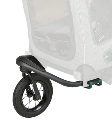 Joggingkit voor fietskar Grijs-Salie met verende wielen