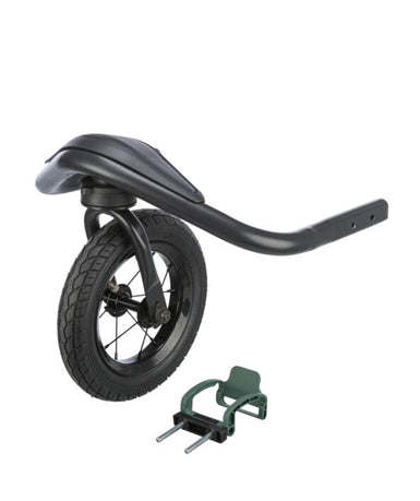 Joggingkit voor fietskar Grijs-Salie met verende wielen