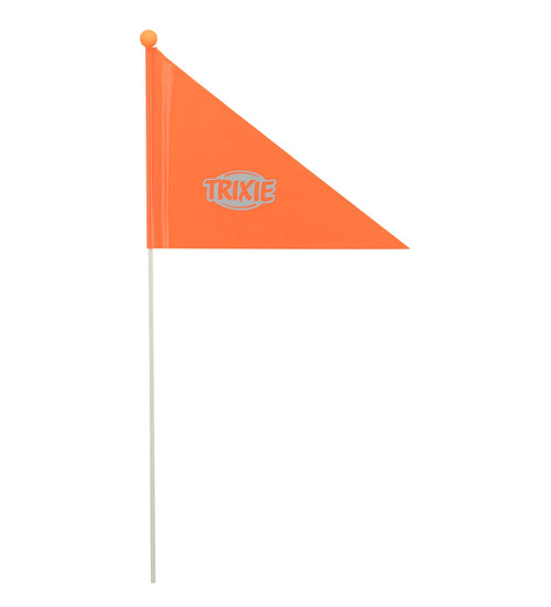 Vlag voor fietskar oranje 2 delig 120cm