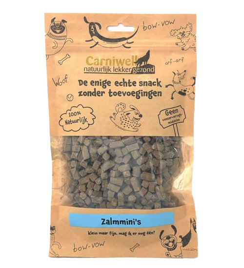 Hondenbeloningsnoepjes Zalmmini's 100% zalm