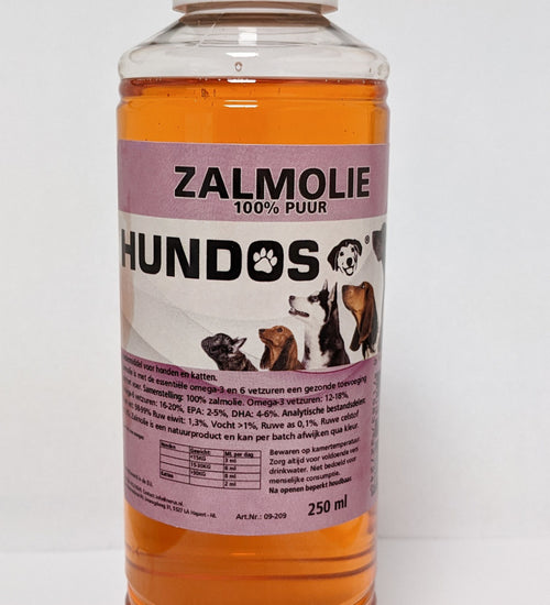 Zalmolie 100%, fles 250ml