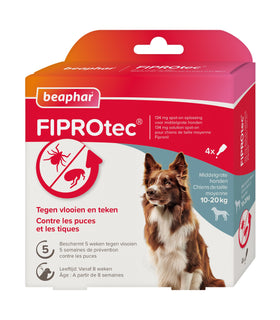 FIPROtec hond 10-20kg 4 pipetten tegen vlooien en teken