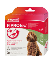 FIPROtec hond 20-40kg  4 pipetten tegen vlooien en teken