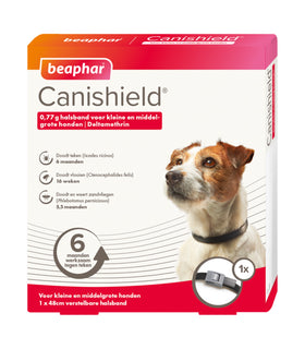 Vlooienband en tekenband Canishield hond klein / middel
