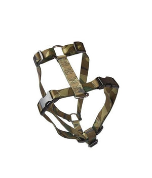 Harnas Nylon 25 mm x 65 - 100 cm in camouflage of oranje reflectie