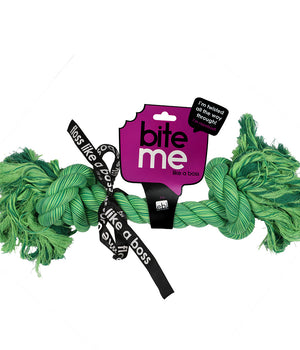 FlossTouw 30cm met 2 knopen groen