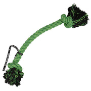 FlossTouw met 2 knopen groot 95 cm groen robuust