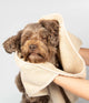 Badhanddoek Beige 70 x 70 cm met handgrepen
