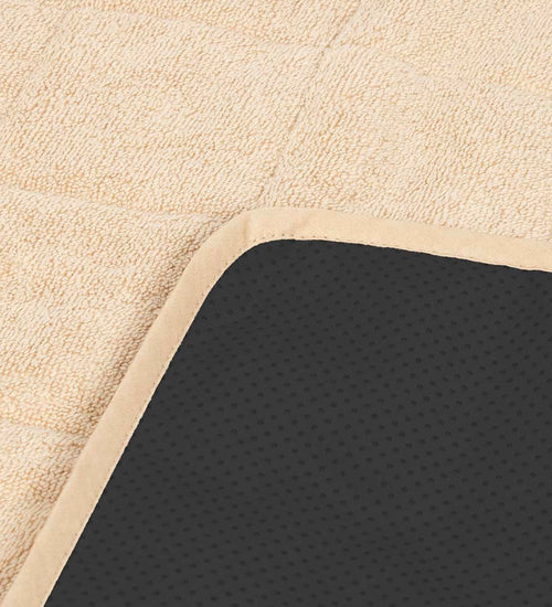 Badmat 80 x 60 cm Beige