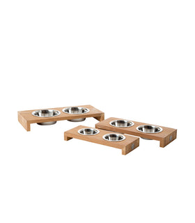 Voerbak / Drinkbak  51 Double Teak