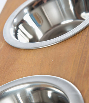 Voerbak / Drinkbak  51 Double Teak
