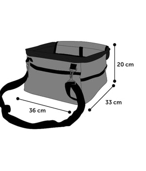 Autostoel voor honden Ona 33x36x20 cm