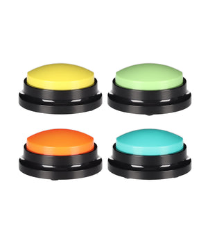 Karo audioknop opneembaar 8,8cm diam. Diverse kleuren assorti