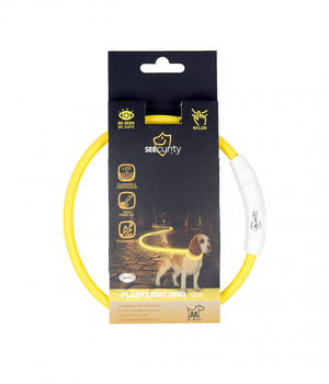 Flash light ring usb nylon Geel