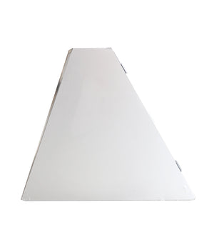 Autobench schuin dubbel aluminium gebruikt 81x92x70 cm