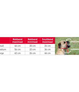 Anti trek tuig Gentle Leader zwart maat M voor de middel grote hond