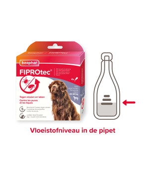 FIPROtec hond 40-60kg  4 pipetten tegen vlooien en teken
