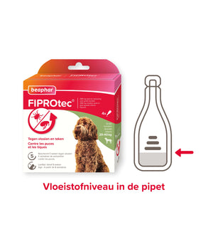 FIPROtec hond 20-40kg  4 pipetten tegen vlooien en teken