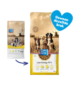 Hondenvoer Low energy hondenbrokken  speciaal voor gecastreerde of gesteriliseerde honden