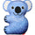 Koala Blauw - 20 cm