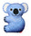 Koala Blauw - 20 cm